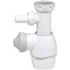 Wirquin 30723208 Sifone tutto in uno universale lavabo lavello, bianco