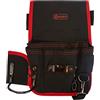 Connex COX952053 - Porta-utensili con 5 comparti e porta martello, poliestere, misure 27 x 30 cm, colore: Nero