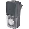 Electraline 59502-Programmatore timer giornaliero per uso esterno IP44, colore: Verde