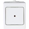Kopp 564602001 - Interruttore di controllo a superficie per ambienti umidi con lente e lampada a incandescenza installata standard IP44