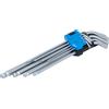 BGS 790 | Serie di chiavi ad angolo | extra lunghe | esagono interno con testa sferica 1,5 - 10 mm | 9 pz.