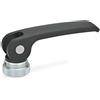 Ganter Normelemente Tenditore eccentrico GN 927-63-M6-A-B 927-63-M6-A-B con filettatura interna, Forma A: con dado di regolazione, Grifflänge l1: 63mm Gewinde d2: M6