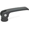 Ganter Normelemente Ganter Norm elementi - Eccentrico e con filettatura interna, 1 pezzi, nero, GN 927 - 63-B M5 B