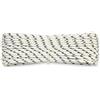 Corderie Italiane 006000457 Treccia mare multiuso giardino e fai da te, stabilizzato ai raggi U.V. resistente a intemperie e agenti atmosferici, 6 mm, 30 mt, colore bianco con spia blu