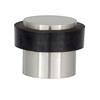 EVI Herrajes | Fermaporta | 20 x 20 mm | Gomma Nera di Silicone Naturale | Acciaio Inox Finitura Opaca | Compresi utensile, Vite + Tassello di Fissaggio | MOD. I-157