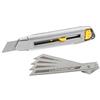 STANLEY 7-10-018 Confezione cutter Interlock da 18mm + 5 lame al carburo di tungsteno