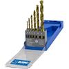 KRINO 1170204 HSS-G Tin Set 6 Pezzi Punte rettificate Titanio per Acciaio