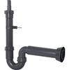 Cornat Rezyklat T355104R - Sifone per dispositivi, 1 1/2 pollici x 50 mm, con beccuccio e supporto da parete, realizzato in plastica riciclata, prodotto in Germania, qualità