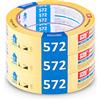 Scley Nastro per mascheratura, Larghezza nastro di crepa 30mm, Lunghezza 33m, 3 pezzi di nastro da pittore, giallo, Nastro in Carta per Mascheratura Serie *572*, A0300-720330