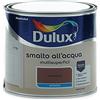 Dulux Smalto Satinato All'Acqua Per Metallo Plastica E Legno Pronto All'Uso Per Esterni E Interni, Marrone, 0.5 Litri