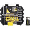 Stanley - FatMax Tic Tac con 10 piezas. 9 puntas 50mm y adaptador magnético con bloqueo - Unid: 10