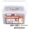 CONNEX B30174 Uni-Viti Secchio 4,0x50 TX a 385pcs, Argento, 4,0 x 50 mm (385 Stück)