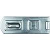 ABUS Hasp 100/100 - Lucchetto per porte a battente, ABUS Security Level 4, colore: Argento