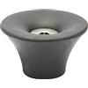 WAGNER Fermaporta a pavimento e muro da avvitare OUTDOOR CONE - Diametro Ø 50 x 30 mm I Fermaporta di design in gomma piena con vite in acciaio inossidabile per esterni - 15520211