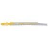 kwb 622520 2 lame speciali per seghetto alternativo per legno S20 a camma singola/albero a T per materiali pannelli, antistrappo su entrambi i lati, fine