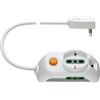 Vimar FP00511.L.B Presa mobile multipla 2P+T 16 A 250 V, 2P17/11 e Spb17, 3 m, sistema SICURY, Bianco