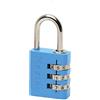 Master Lock 7630EURDCOL Lucchetto con Combinazione in alluminio, Multicolore(Casuale), 3 x 6.5 x 1.3 cm