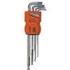 Connex COXT560315 - Set di chiavi esagonali lunghe a testa tonda, 9 pezzi da 1,5-2,0-2,5-3,0-4,0 mm
