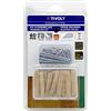 Tivoly 11110220008 Kit 60 Pezzi Montaggio Invisibile Consumabile, Viti e Tasselli Angolo 15°, Blu Grigio