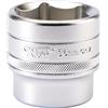 Draper h-mm/MS Square Drive 6 Point Metric socket, blu, 36 mm, 1/5,1 cm