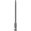 KWB 3 Bit 100 mm Torx T10, T15, T20 Set Torsion 123241 (acciaio TQ 60, zona di torsione, ISO 1173, azionamento C6.3), L