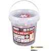Connex CON:P B30084 - Set da 175 viti Torx per pannelli truciolari con zincatura gialla, 5 x 80 mm