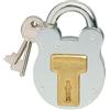 Master Lock 2750EURD Lucchetto design vintage, Grigio, 8,7 x 5 x 1,3 cm