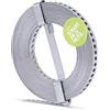 Alberts 334130 Nastro forato, con o senza box di srotolamento, zincato con procedimento Sendzimir, larghezza 12 mm, lunghezza 10 m