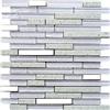 Decostyle DEC-47389AFOSMF Mosaico Decorativo, Bianco, 8 mm, 27.5 x 30 cm