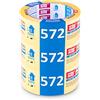 Scley Nastro per mascheratura, Larghezza nastro di crepa 48mm, Lunghezza 33m, 3 pezzi di nastro da pittore, giallo, Nastro in Carta per Mascheratura Serie *572*, A0300-720348