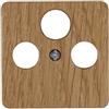 Kopp 357830185 - Copertura Milano in legno di quercia per presa per antenne TV/Radio/SAT
