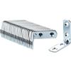 vasalat Secotec vas138 connettore ad angolo con 4 fori a vite 40 X 40 X 14 mm in acciaio zincato Contenuto: 25 pezzi