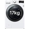 LG F1P1CY2W Lavatrice a Carica Frontale Maxi Capacità 17 kg, 1100 giri/min, Serie P1, TurboWash, Vapore, Wi-Fi, Smart Diagnosis, Motore Inverter Direct Drive, Libera Installazione, Bianca