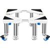 YiHYSj Regolabile Base Lavatrice con 4 Ruote e 4/8 Strong Piedi Carrello Asciugatrice Universale Lunghezza 45-65cm Vassoio per Frigorifero Regolabile Piedistallo e Telaio per Lavastoviglie