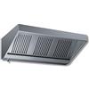Ristotecno Cappa aspirante acciaio inox Professionale d'aspirazione a parete mod. SNACK con motore cm. 100x90x45H
