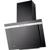 Akpo, cappa aspirante, colore: nero, WK-4, 50 cm/320m3/h, cappa per camino, cappa da parete