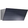 Foster - Cappa a parete FL Slim 2450 690 finitura vetro black mirror e acciaio satinato da 90cm