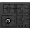 PLADOS Piano cottura gas Plados FLAT60 da 60cm con 4 fuochi (Nero Matt)