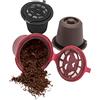Nerthus FIH 821 capsule riutilizzabili set 3 unità ideali per caffè quotidiano