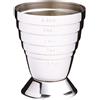 Bar Craft KitchenCraft Jigger da barman professionale, in acciaio, con misuratore