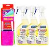 NUNCAS SET 3 PEZZI LIVAX MOBILI&DESIGN DETERGENTE LEGNI LACCATI 500 ML +  pacco scorta 5 panni microfibra 30x40cm