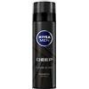 NIVEA MEN Gel da barba profondo con carbone attivo in confezione da 6 (6 x 200 ml), gel da barba particolarmente delicato sulla pelle da uomo, nutre la pelle con formula innovativa contro le lesioni