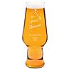 Maverton Bicchiere per la Birra in vetro - personalizzato - capienza 400 ml - ottima idea regalo - H20 cm x Ø7,8 cm - Perfetto per ogni uomo amante della buona Birra - buon natale
