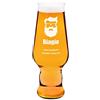 Maverton Bicchiere per la Birra in vetro - personalizzato - capienza 400 ml - ottima idea regalo - H20 cm x Ø7,8 cm - Perfetto per ogni uomo amante della buona Birra - barbuto