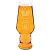 Maverton Bicchiere per la Birra - particolare - in vetro con personalizzazione - capienza 400 ml - H20 cm x Ø7,8 cm - Perfetto per ogni uomo amante della buona Birra - birra