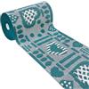 emmevi Passatoia Al Metro H57 Cm Su Misura Tappeto Cucina 3D Cuori Ingresso Casa mod.CLELIA dis.A BLU