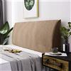 YUPAK Copri/copertura Testata Letto Matrimoniale Elastica, Copritestata Fodera Protezione Peluche Testata Addensare Elastico All-inclusive Coperchio Europeo Soft Cover Lavabile,Coffee-170~180CM