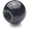 Ganter Normelemente Ganter Norm elementi - Pomelli, 20 pezzi, nero, nero, DIN 319-KU-32-M8-C