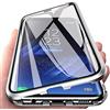 Colala Cover per Samsung Galaxy A52s 5G/A52 5G/A52 Magnetica Adsorbimento Custodia Metallo Ultra Sottile 360 Gradi Full Body Anteriore e Posteriore ​Trasparente Vetro Temperato Protezione Cover - Argento