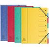 Exacompta, Ref 5207E, Raccoglitore multiparte Harmonika, Dimensioni 24,5 x 32 cm, copertina in cartoncino premium, colori assortiti, confezione da 1